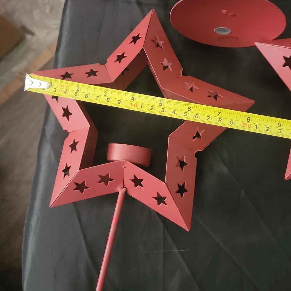 Set of 3 Star Tealight Candle Holders - Picture 14 of 15